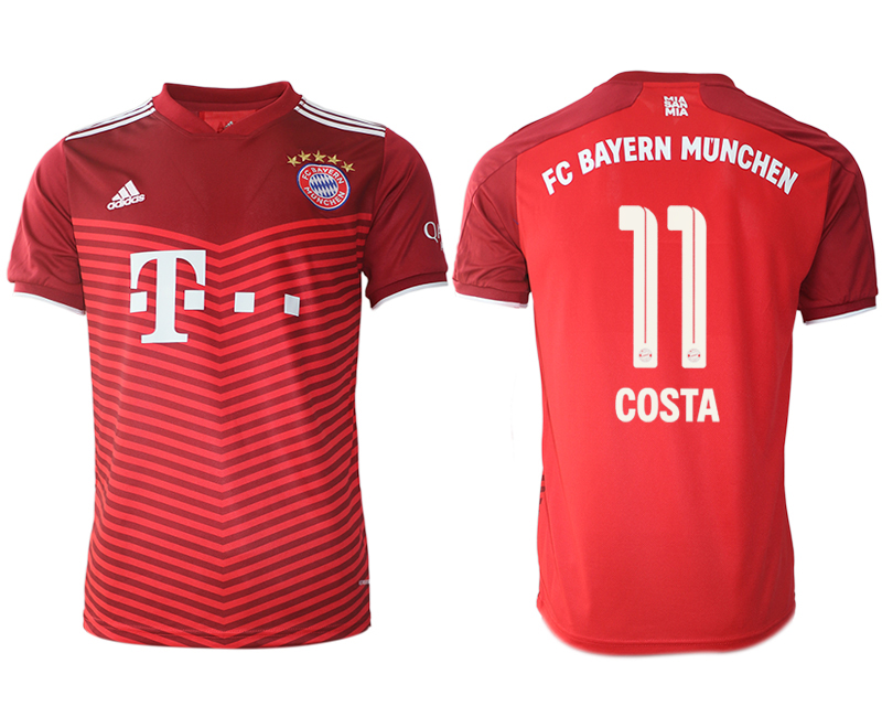 Men 2021-2022 Club Bayern Munich home aaa version red #11 Soccer Jersey->bayern munich jersey->Soccer Club Jersey